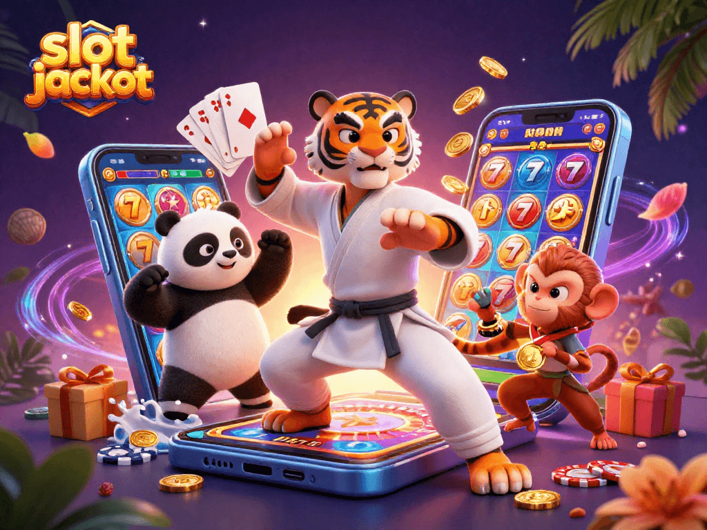 Experience the excitement of slot jackpot as a kung fu tiger shows off winning moves!