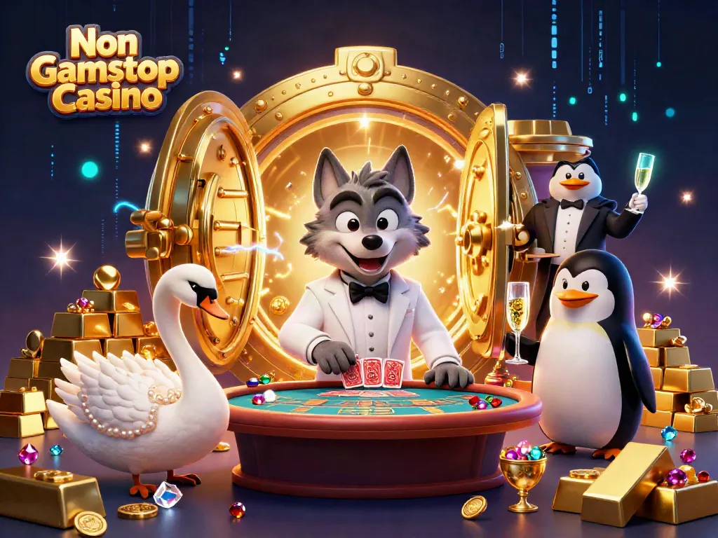 Experience thrills at a Non Gamstop Casino with vibrant 3D characters, games, and treasures.