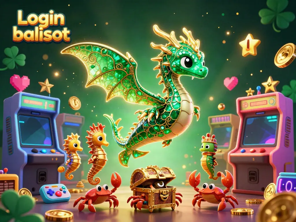 Engage with the aesthetic of Login balislot through vibrant casino-themed digital art featuring mythical sea creatures.