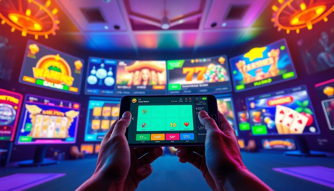 Engaging online gaming scene showcasing vin777.gb.net's vibrant interface with casino games and betting options.