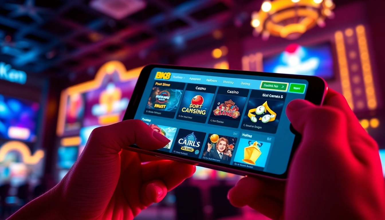 Engaging BK860S casino interface inviting users to experience premium online gambling.