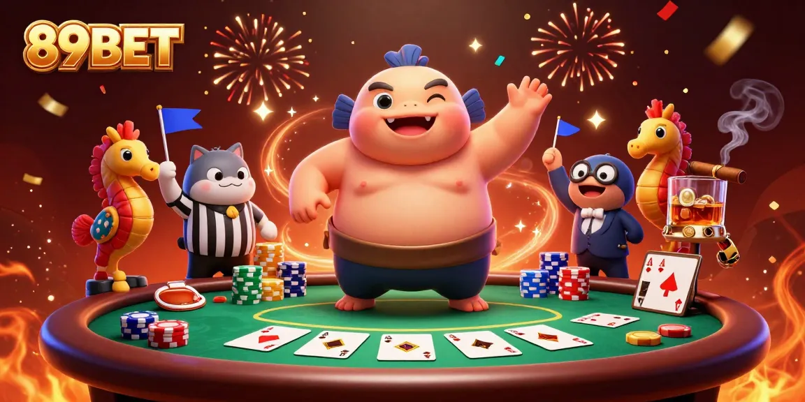 Engage in thrilling gameplay with 89BET's casino features while enjoying a vibrant underwater scene.