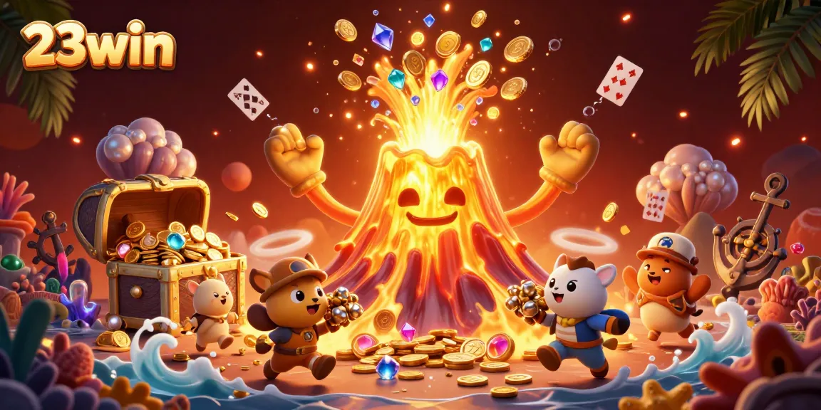 Engage with thrilling 23win adventures in this vibrant 3D casino fantasy.