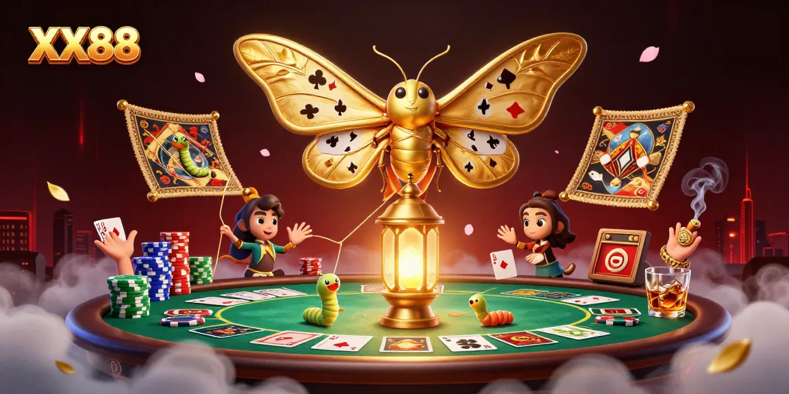 Experience the thrill of winning with XX88 in an engaging 3D casino scene featuring poker action and luxury.