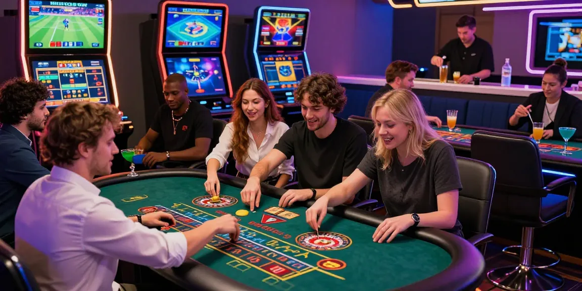 Exciting gaming activities at https://hello88ke.com/ with diverse players enjoying various casino games and sports betting.