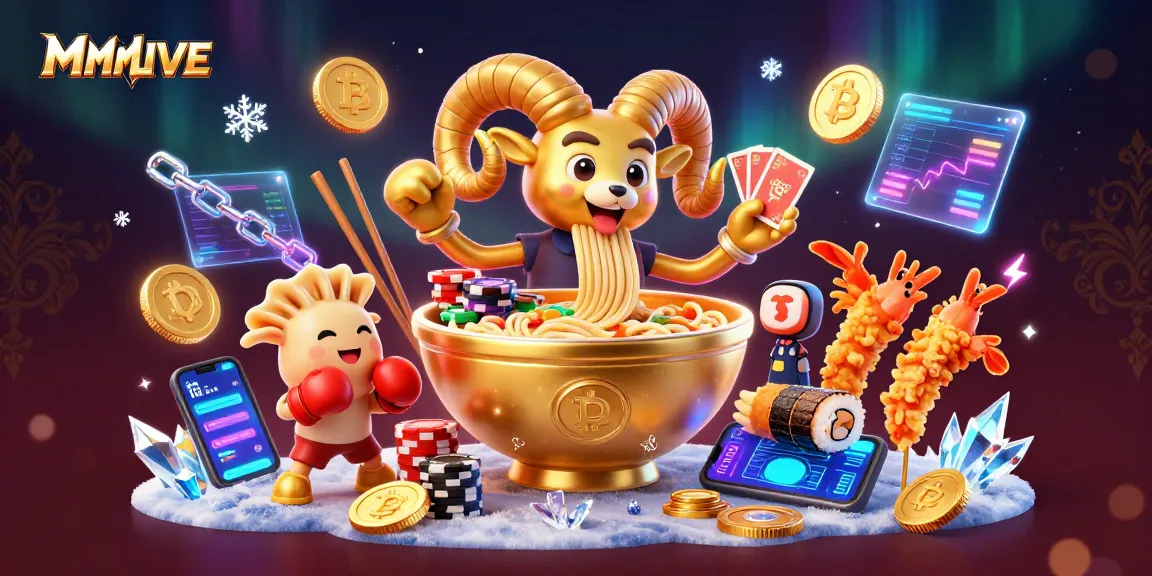 MMLIVE engages with lively games and stunning 3D graphics featuring interactive characters and vibrant crypto elements.
